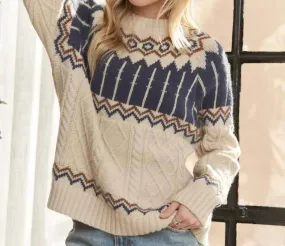 Adora - Cable Knit Sweater