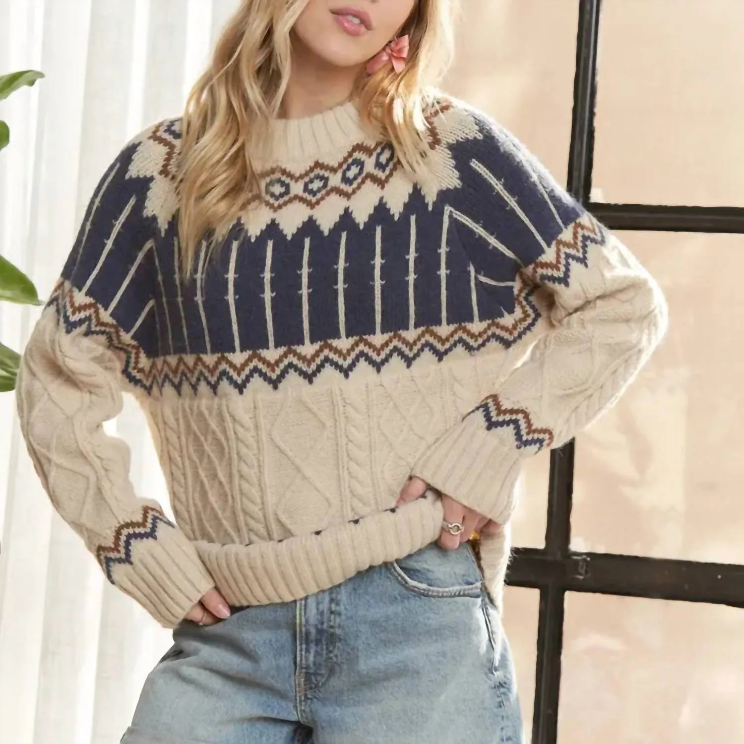 Adora - Cable Knit Sweater