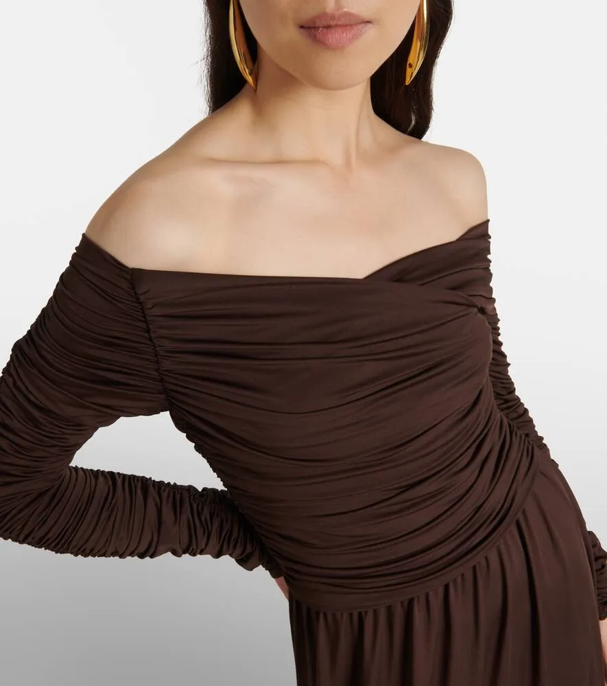 Altuzarra Charlotte off-shoulder jersey maxi dress
