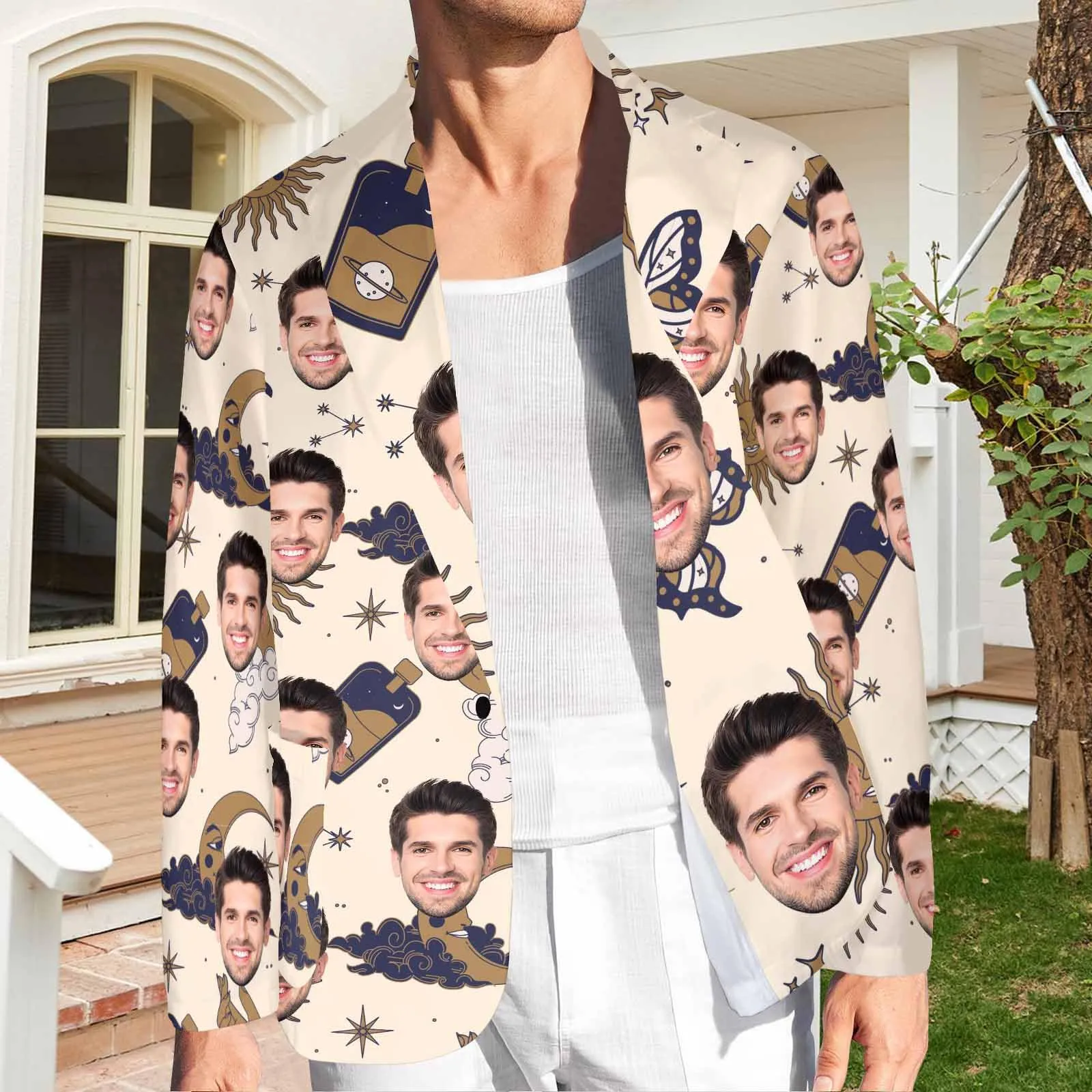 Custom Face Blazers For Women&Men Personalized Jacket Casual Coats