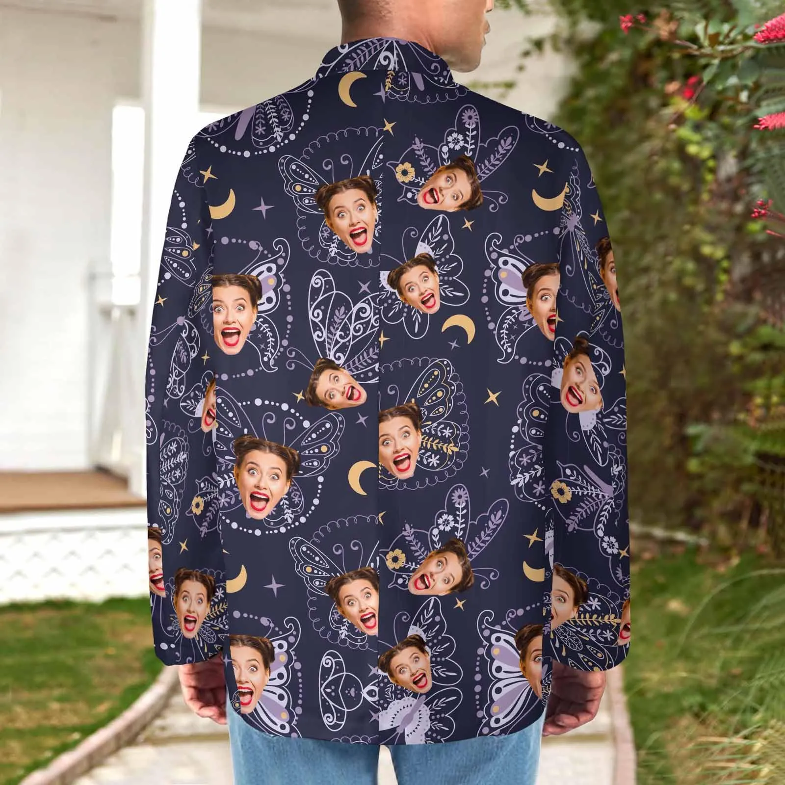 Custom Face Blazers For Women&Men Personalized Jacket Casual Coats
