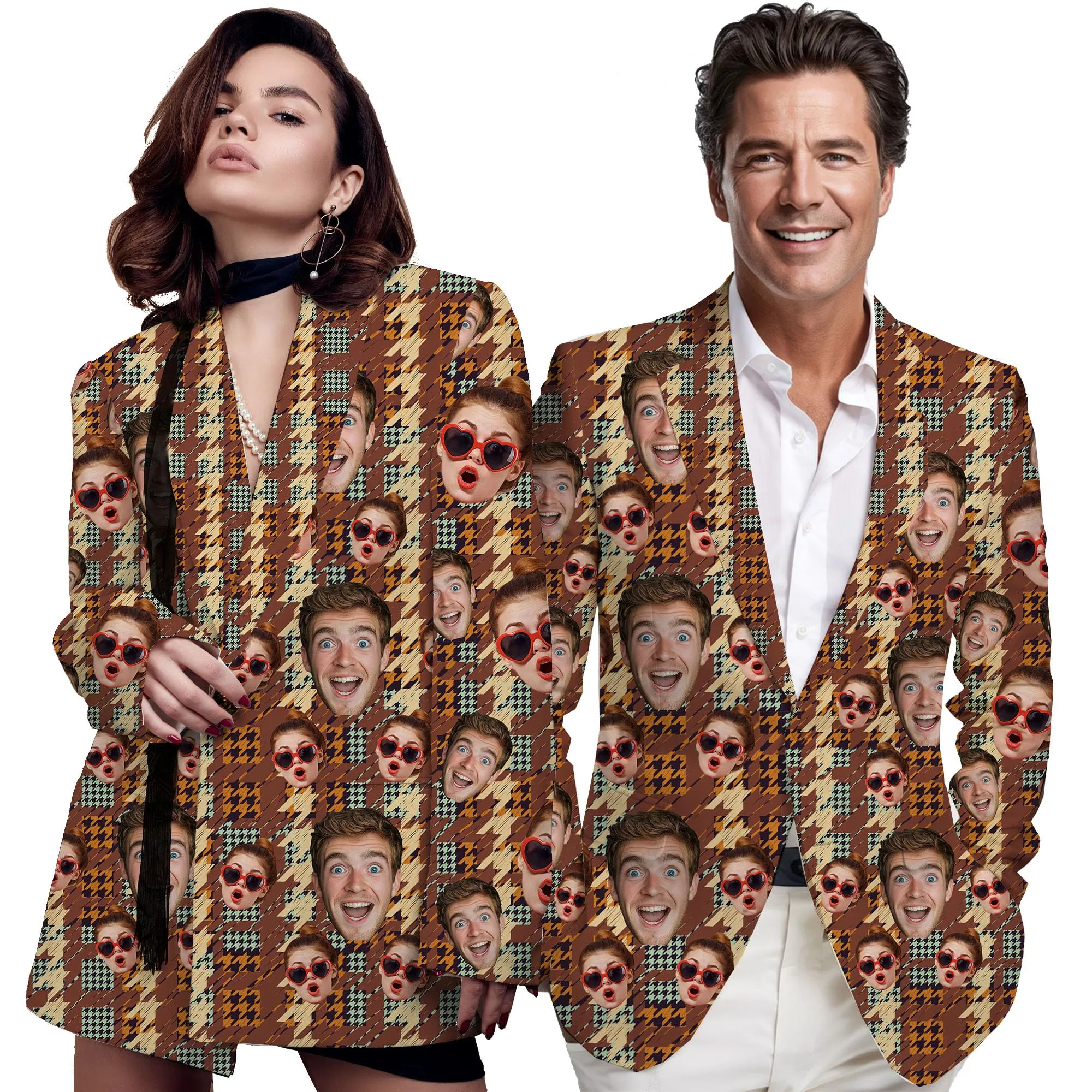 Custom Face Blazers For Women&Men Personalized Jacket Casual Coats