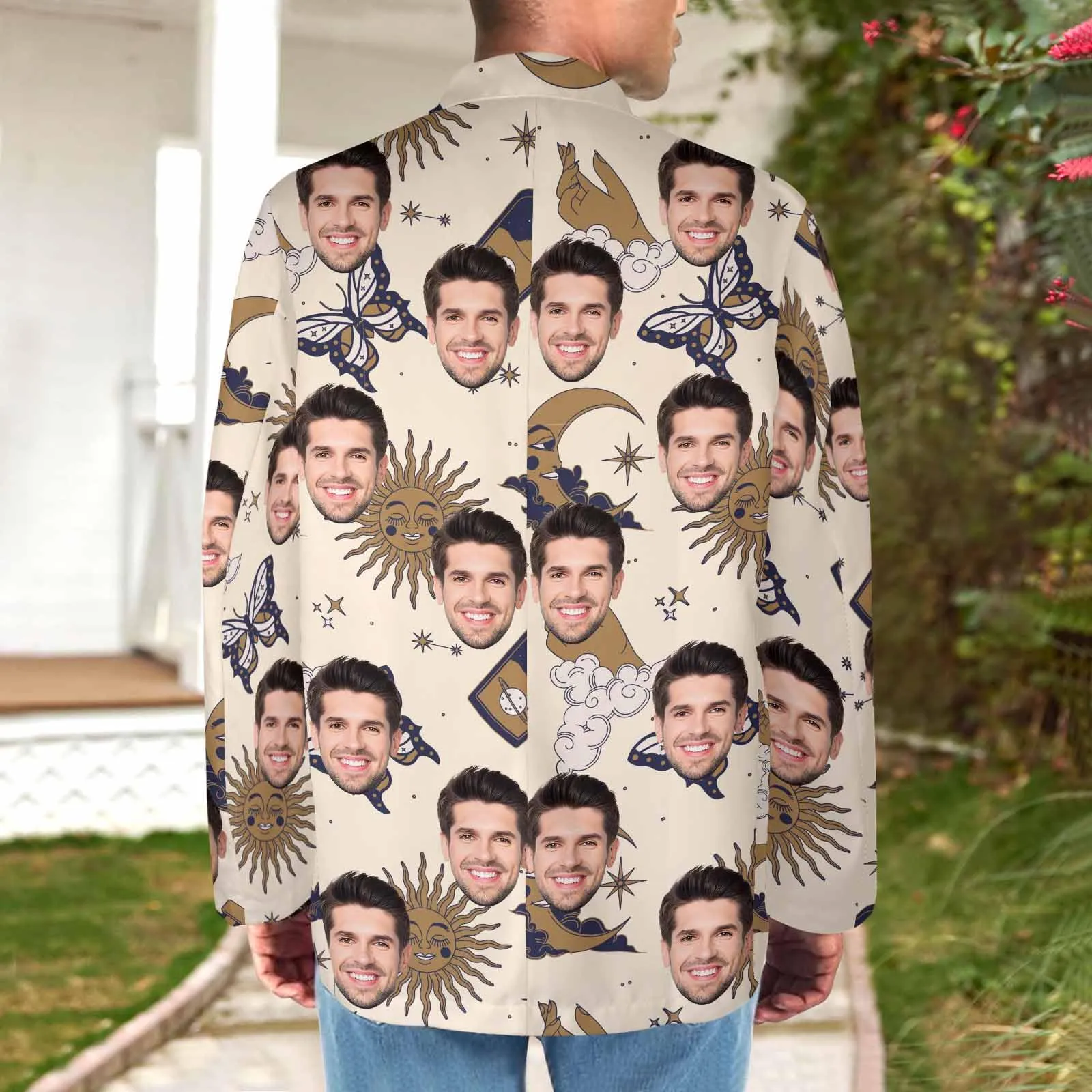 Custom Face Blazers For Women&Men Personalized Jacket Casual Coats