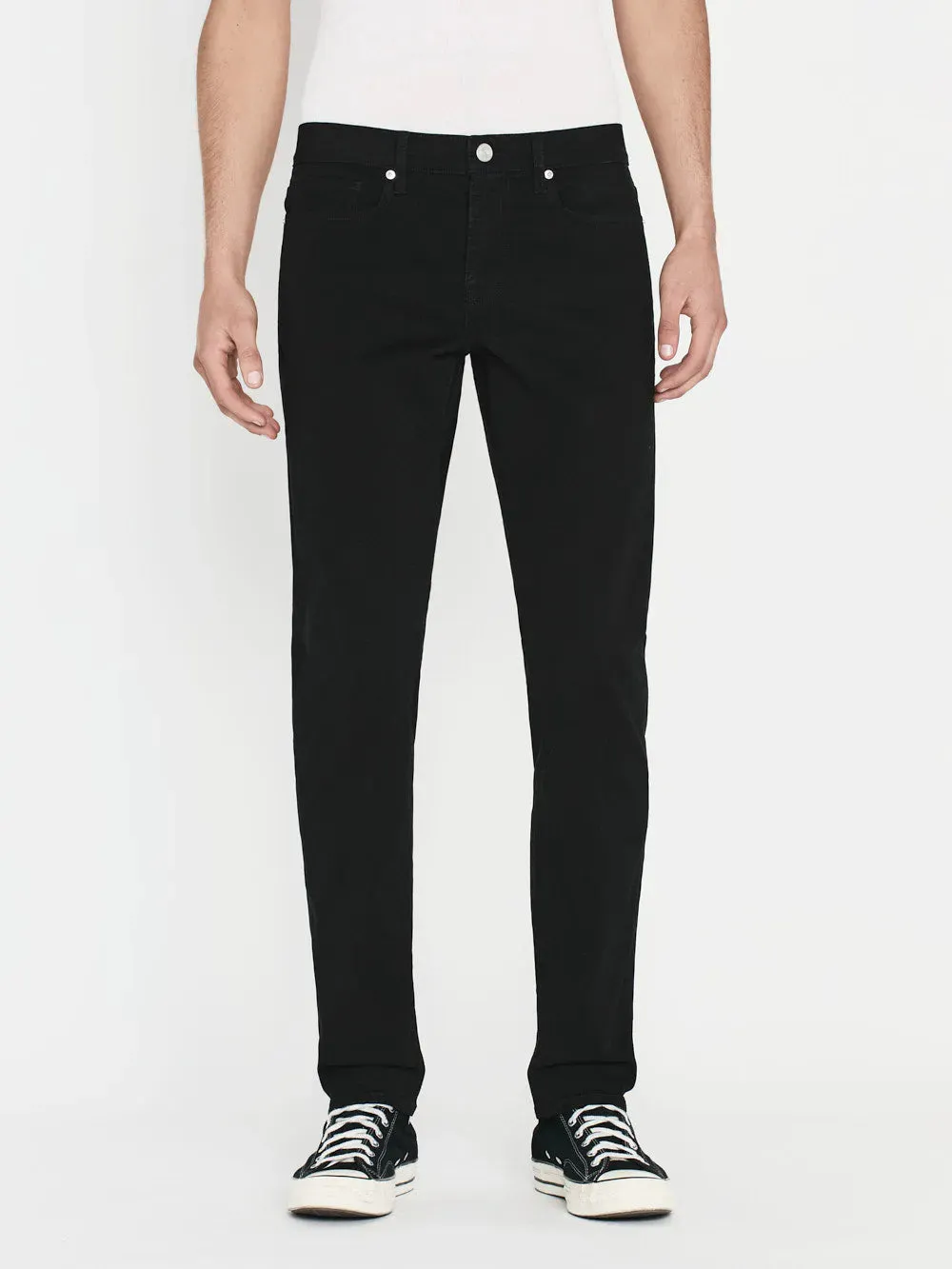 FRAME Men’s L'Homme Slim Brushed Twill
in Noir