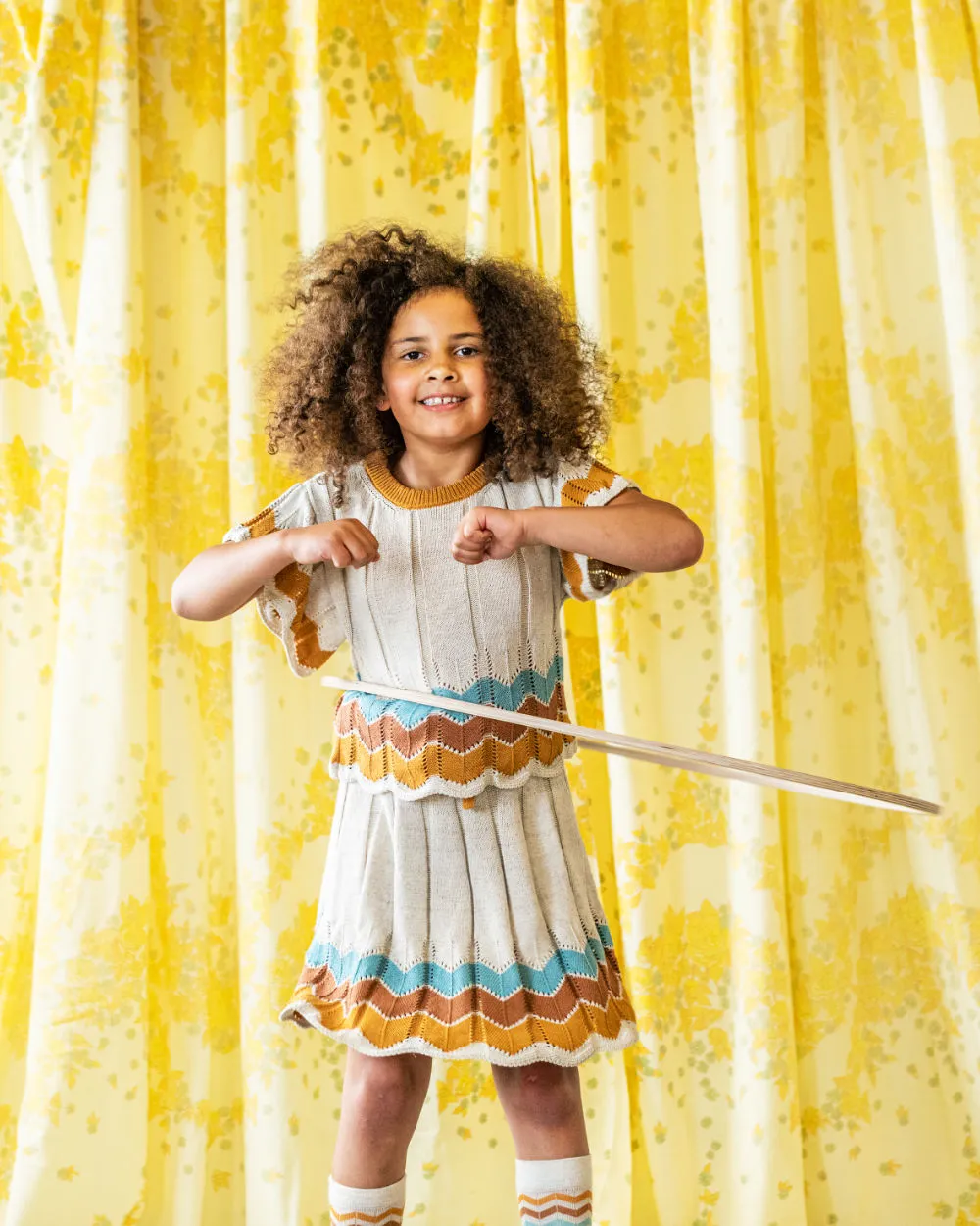 Igam Ogam Skirt Sand/Multi - Child