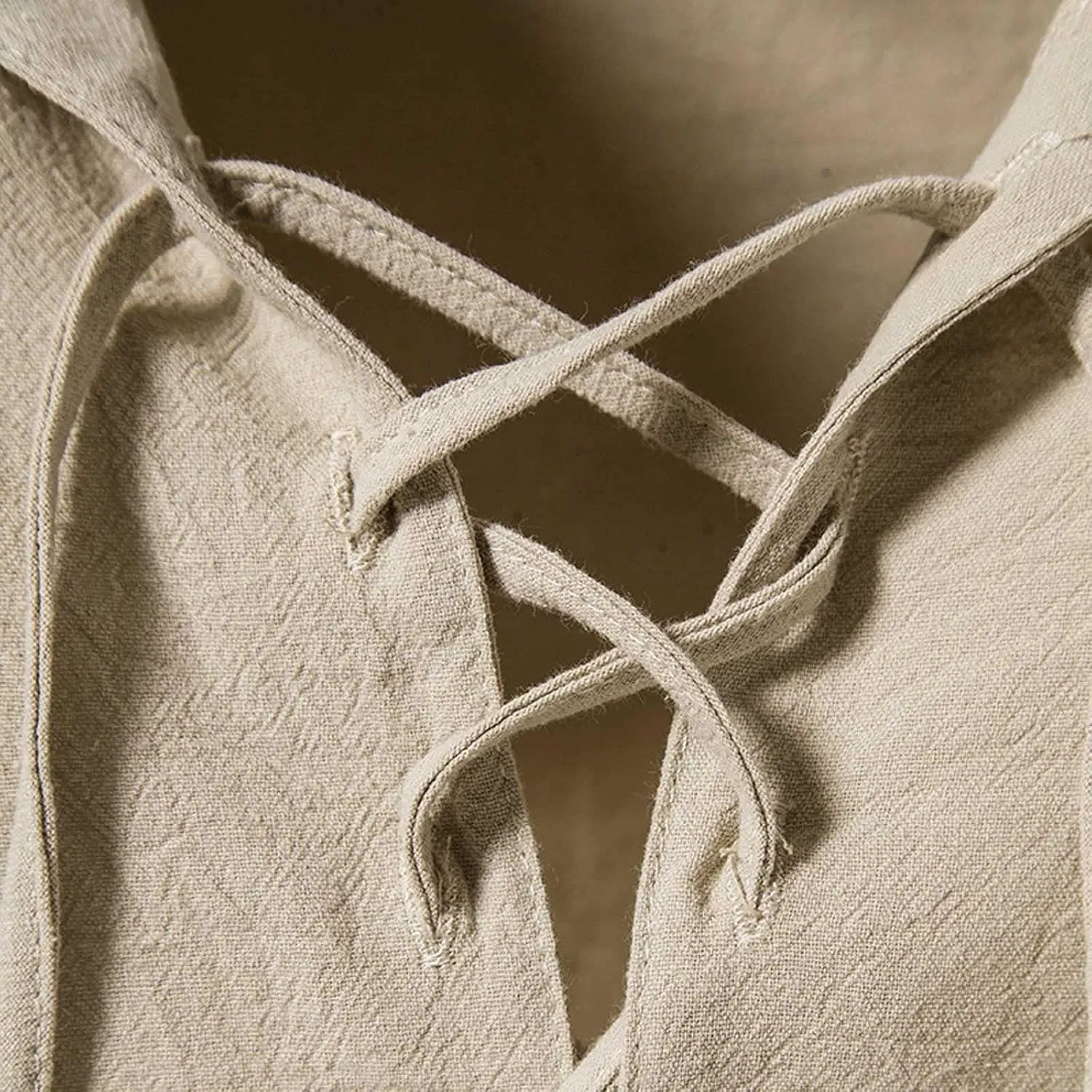 Linen Cotton Shirt for Men 2025 Tie Up Hoodie Tie Up Tee Short Sleeve Tops Summer Vacation Fashion Shirts Tops