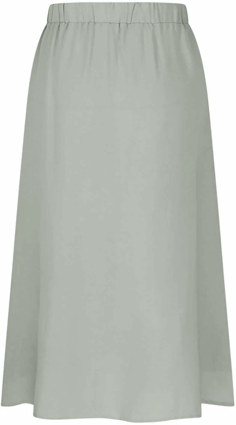 Long Skirts for Women Button Down Elastic High Waist A Line Casual Flowy Tiered Skirt Summer Beach Vacation Skirts