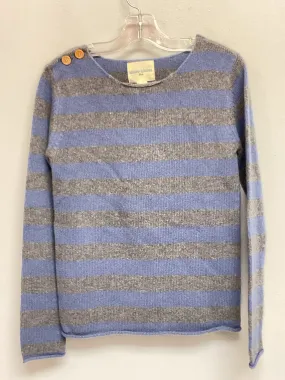 Louis Louise Size 10 Blue & Gray Merino & Cashmere Big Girls Sweaters & Vests