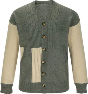 Men's Cardigan Sweaters Cable Knit Sweater Button Down Cardigan Color Block Sweater Open Front Cardigan Fashion Jackets