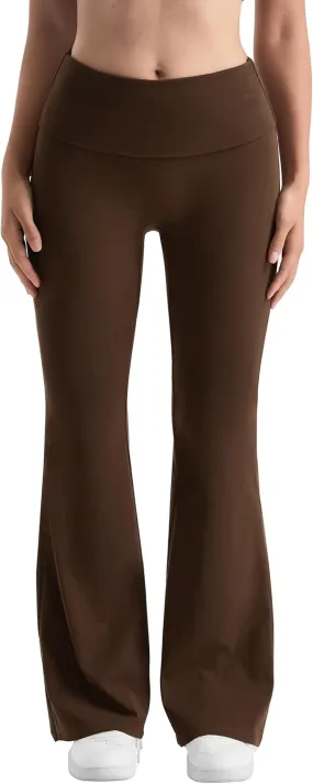 MOOSLOVER Women Flare Leggings Fold Over Bootcut Yoga Pants Casual Y2K Lounge Pants Comfy Cotton Leggings