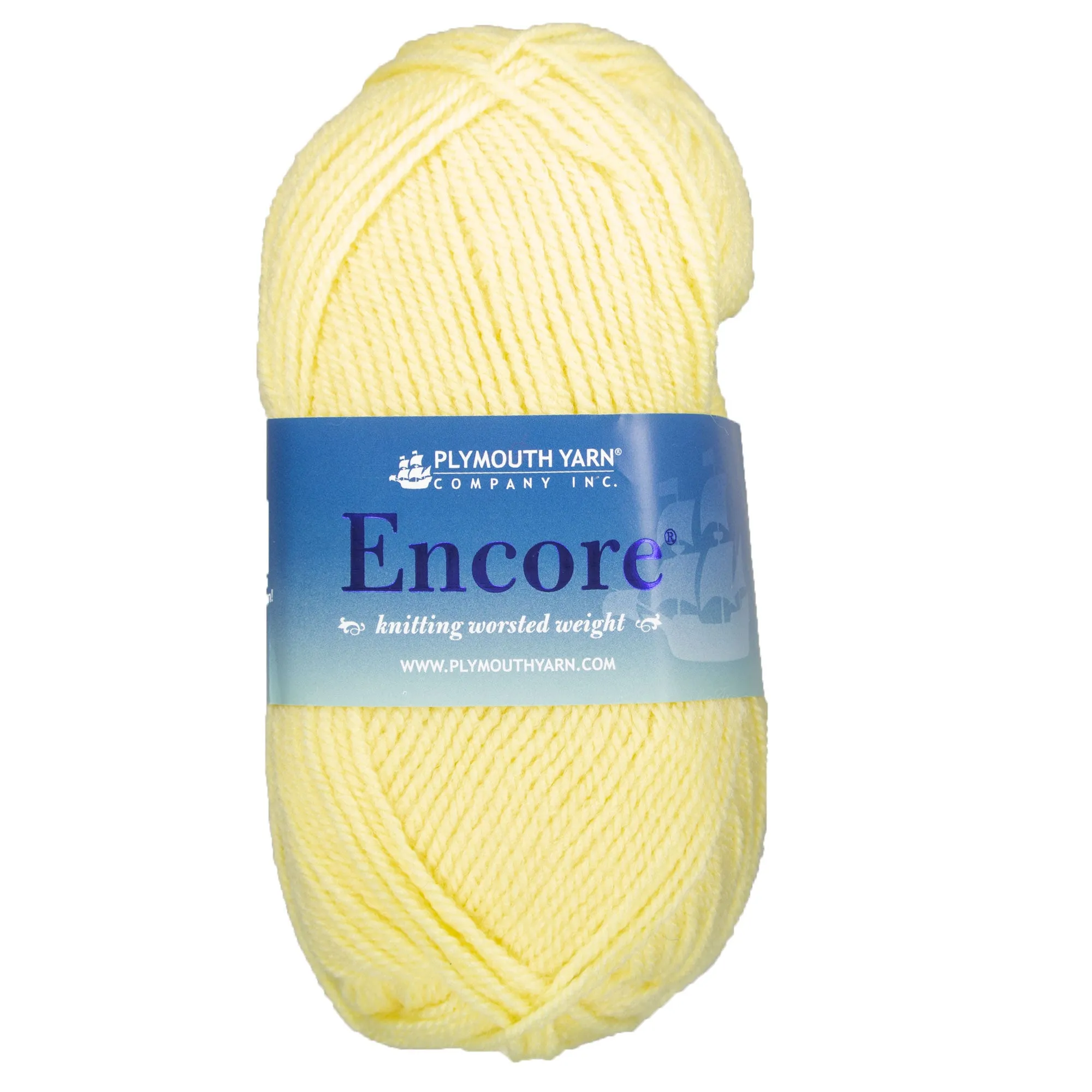 Plymouth Yarn Encore Worsted Yarn - 0470 French Vanilla