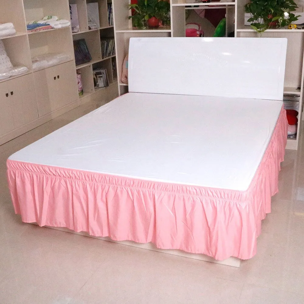 Pure Colored Bed Skirt - American Style
