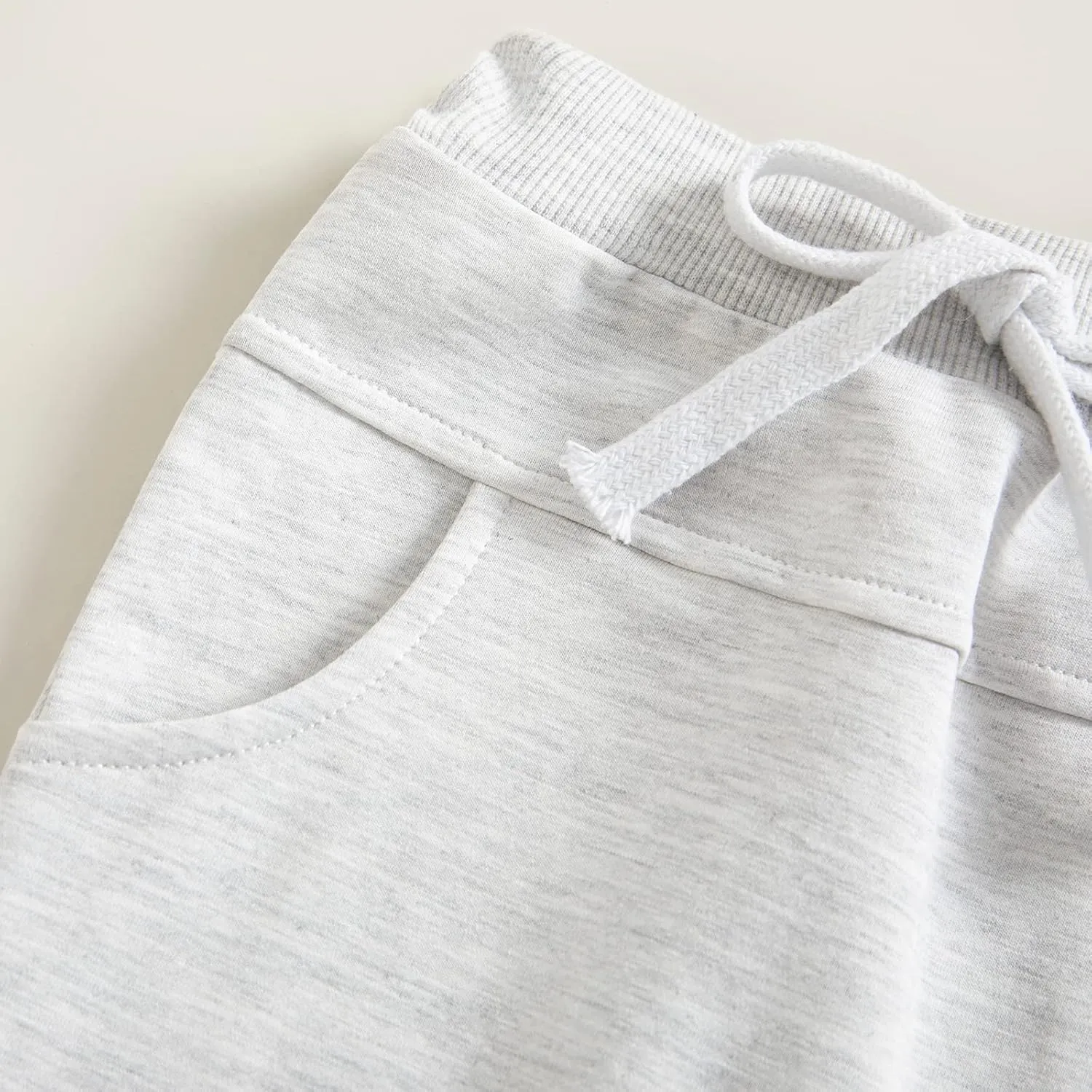SAYOO Toddler Baby Boys Harem Pants Drawstring Terry Active Joggers Pants Cotton Pull-on Crawling Toddler Fall Sweatpants