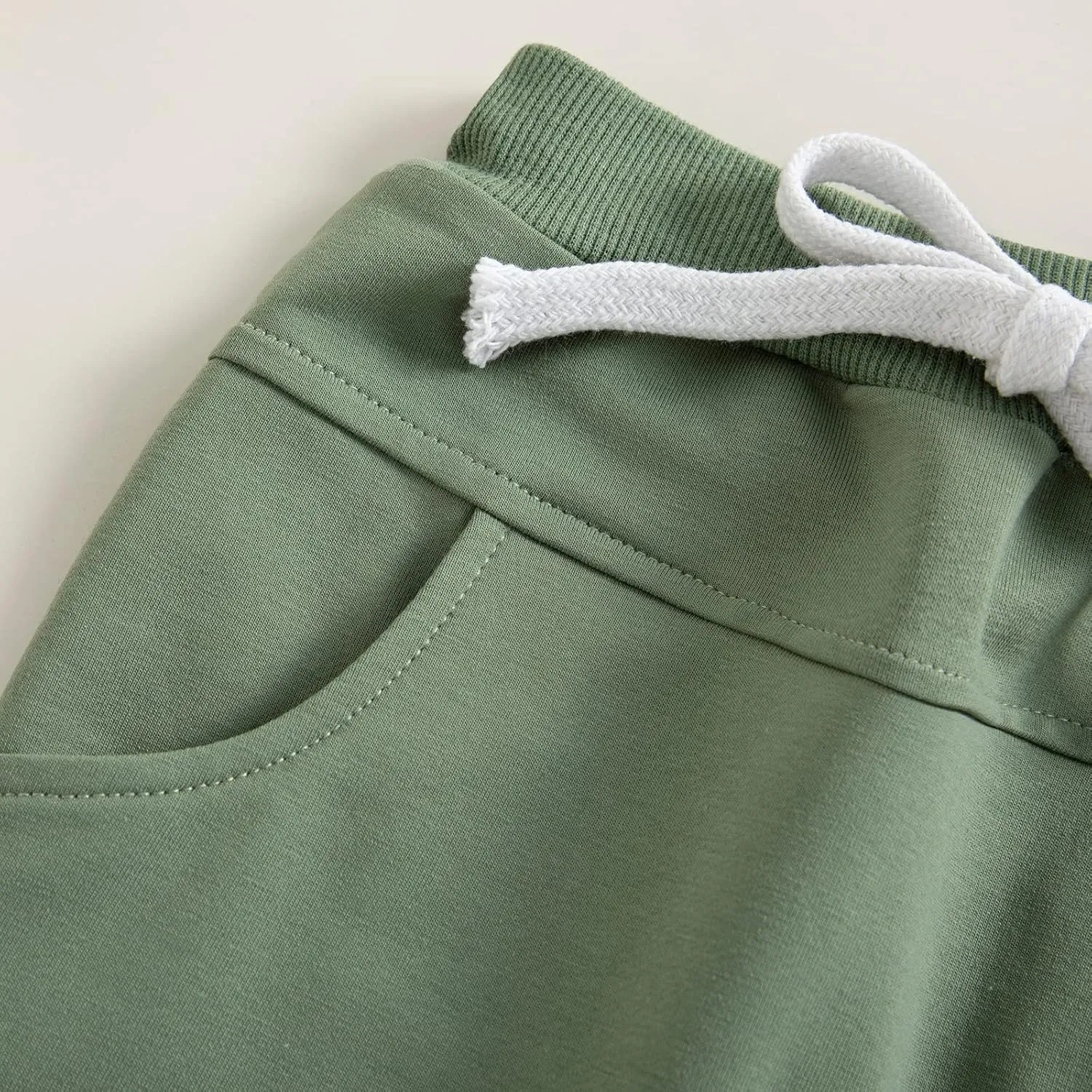 SAYOO Toddler Baby Boys Harem Pants Drawstring Terry Active Joggers Pants Cotton Pull-on Crawling Toddler Fall Sweatpants