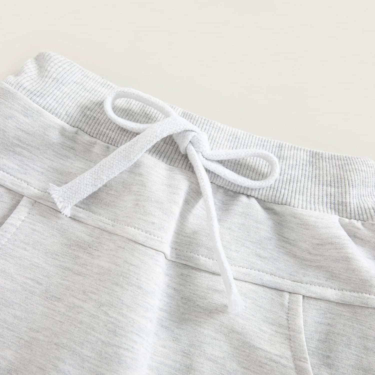 SAYOO Toddler Baby Boys Harem Pants Drawstring Terry Active Joggers Pants Cotton Pull-on Crawling Toddler Fall Sweatpants