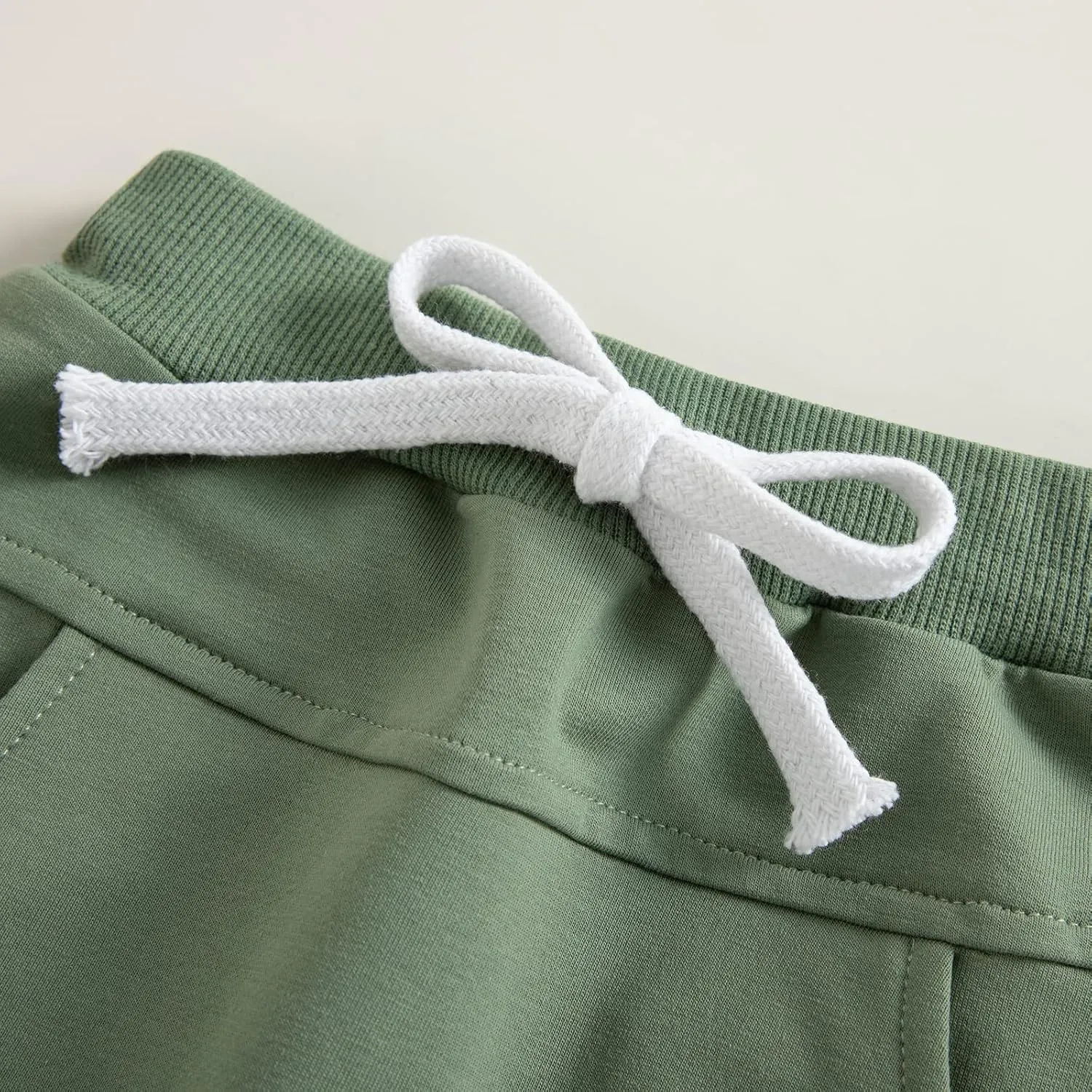 SAYOO Toddler Baby Boys Harem Pants Drawstring Terry Active Joggers Pants Cotton Pull-on Crawling Toddler Fall Sweatpants