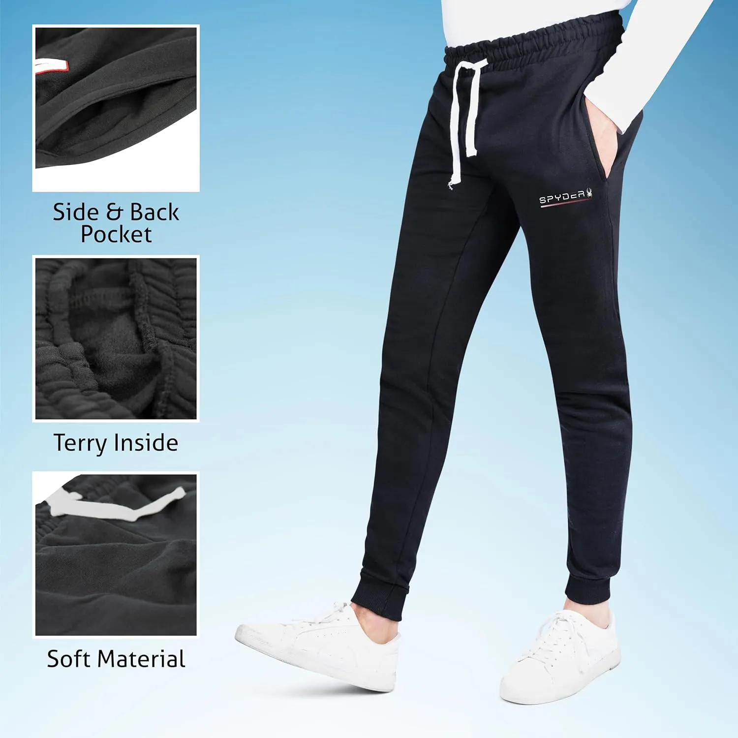 Spyder Men's Lounge Jogger Pants Workout Gym Jogging Sweatpants for Athletic and Casual Activities