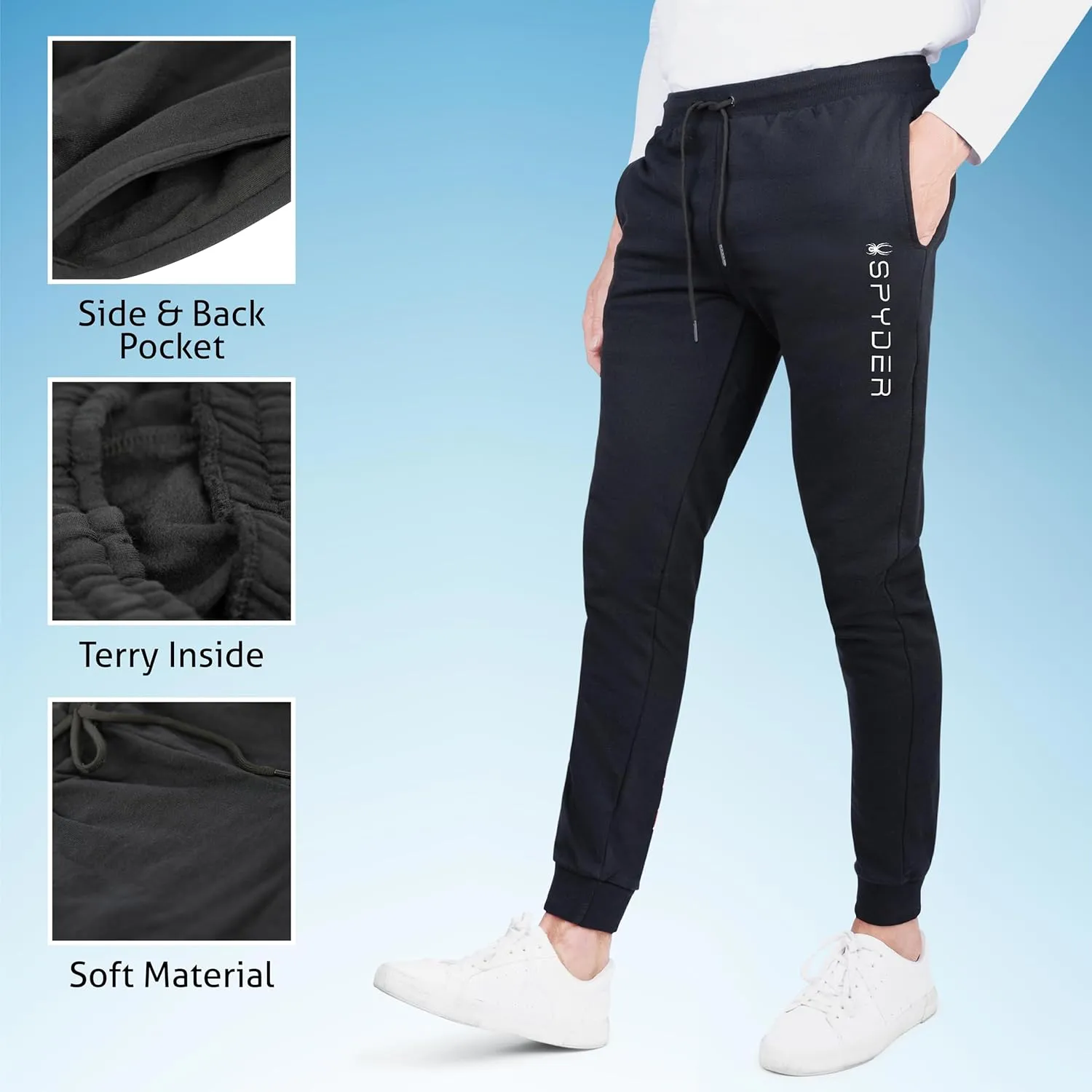 Spyder Men's Lounge Jogger Pants Workout Gym Jogging Sweatpants for Athletic and Casual Activities