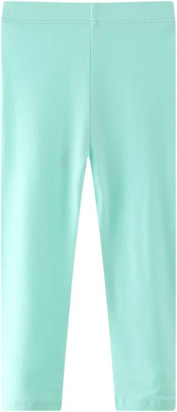 Toddler Girls High Waist Leggings for Kids Stretch Athletic Dance Yoga Pants Solid Comfy Leggings Bottoms Clothes