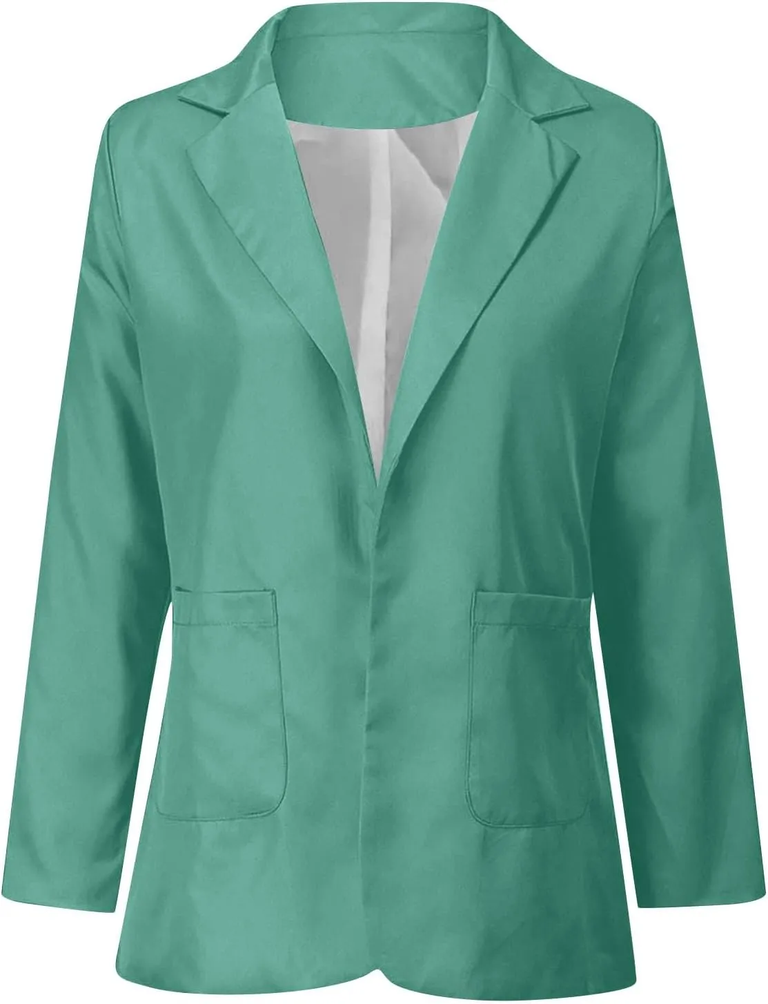 Womens 2024 Trendy Casual Blazers Open Front Long Sleeve Cardigan Work Office Suit Jacket Printed Blazer with Pocket