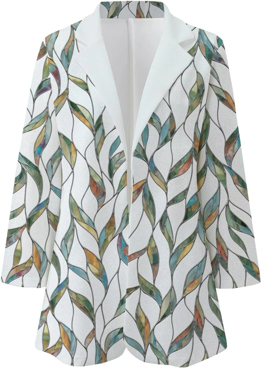 Women's Blazers & Suit Jackets Casual Printed Suit Long Sleeve Loose Comfortable Cardigan Coat Casual Blazer
