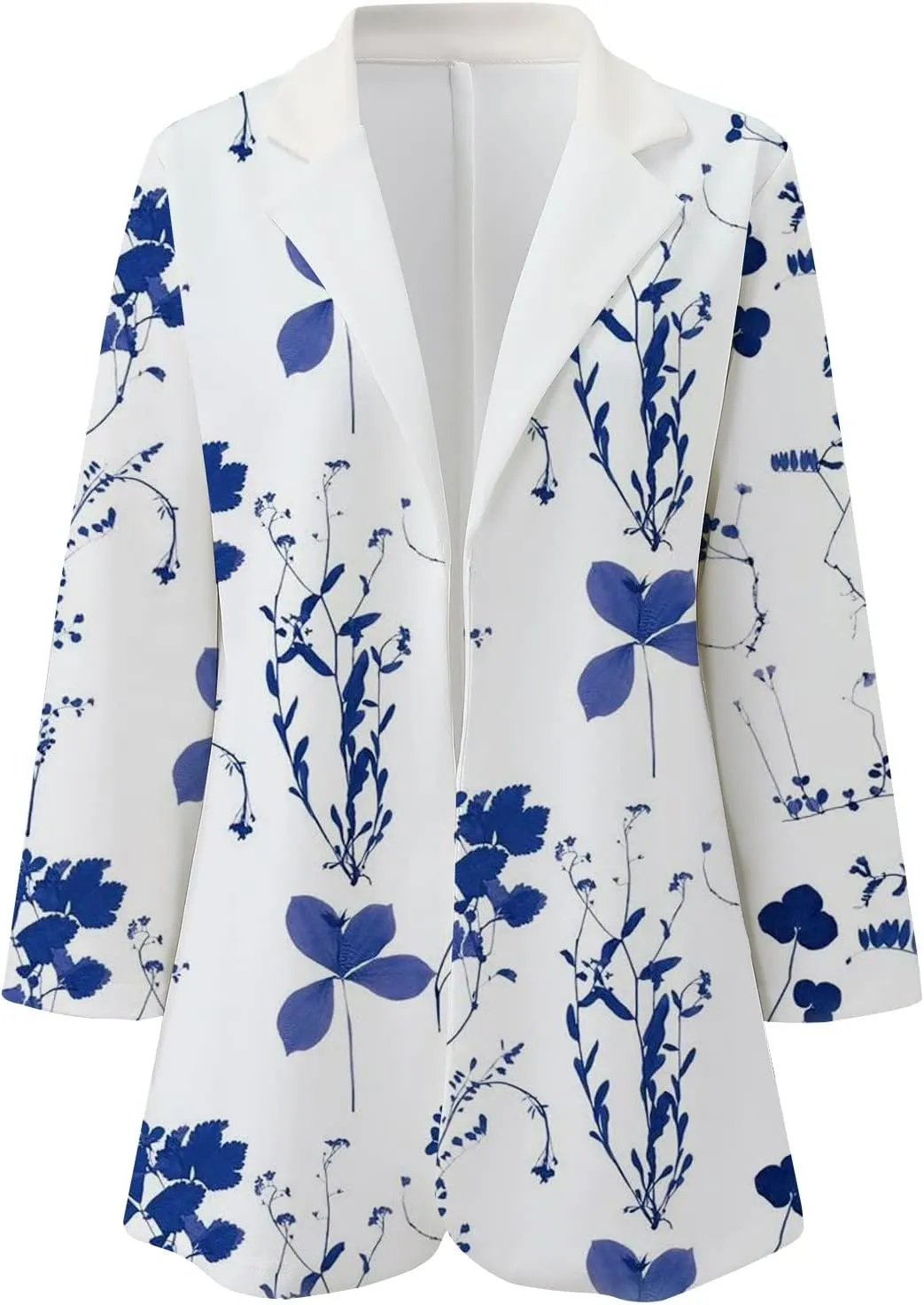 Women's Blazers & Suit Jackets Casual Printed Suit Long Sleeve Loose Comfortable Cardigan Coat Casual Blazer