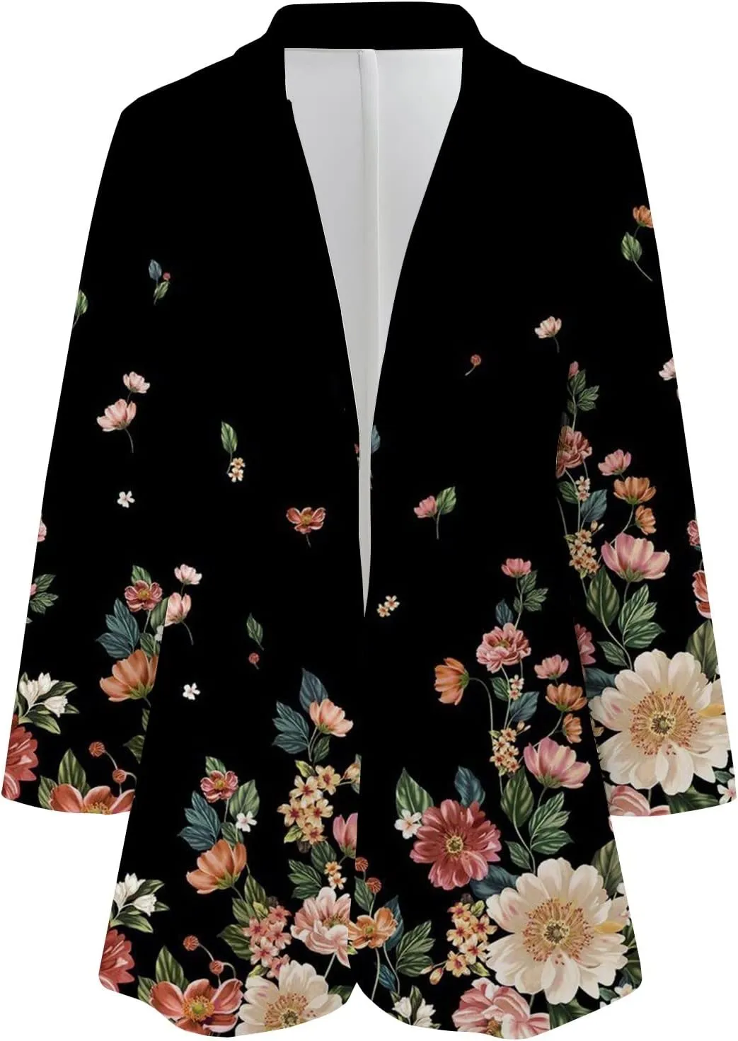 Women's Blazers & Suit Jackets Casual Printed Suit Long Sleeve Loose Comfortable Cardigan Coat Casual Blazer