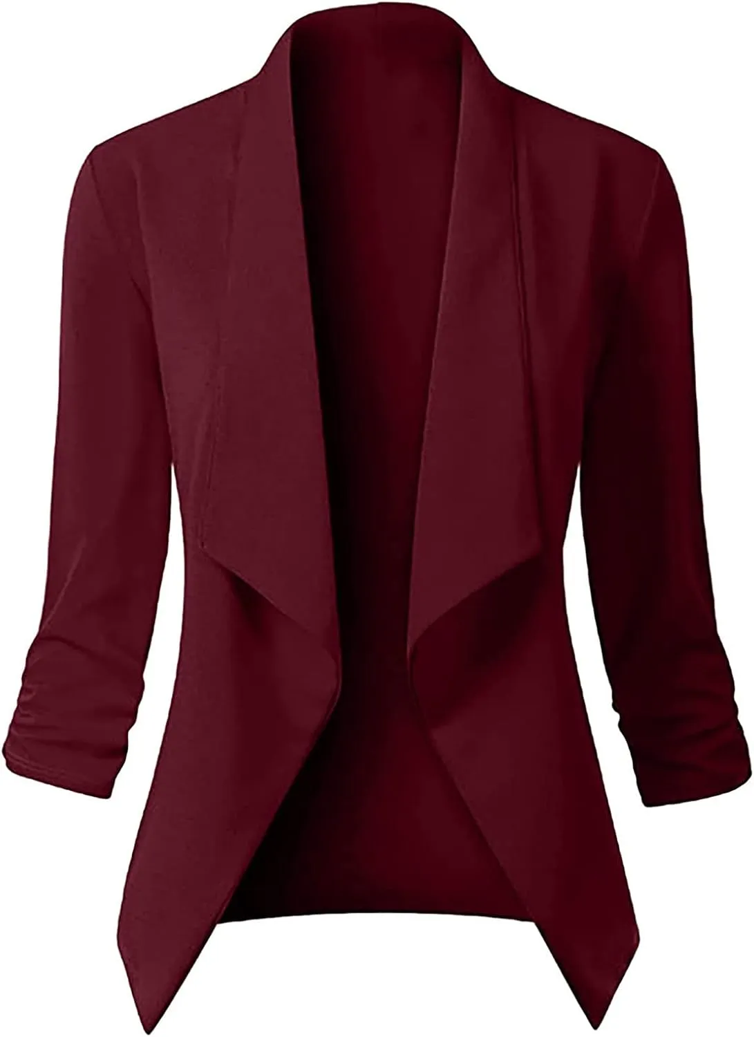 Womens Casual Blazer Jacket Front Solid Sleeve Casual Women's Coat Blazers for Women Suit Jackets Women Business