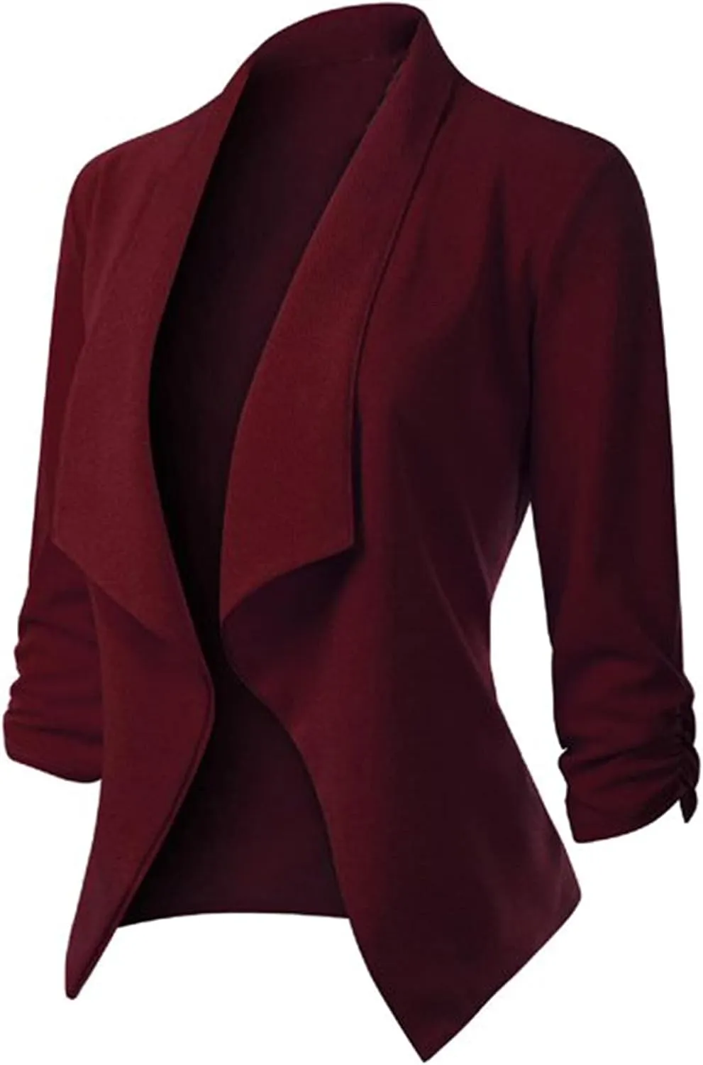 Womens Casual Blazer Jacket Front Solid Sleeve Casual Women's Coat Blazers for Women Suit Jackets Women Business