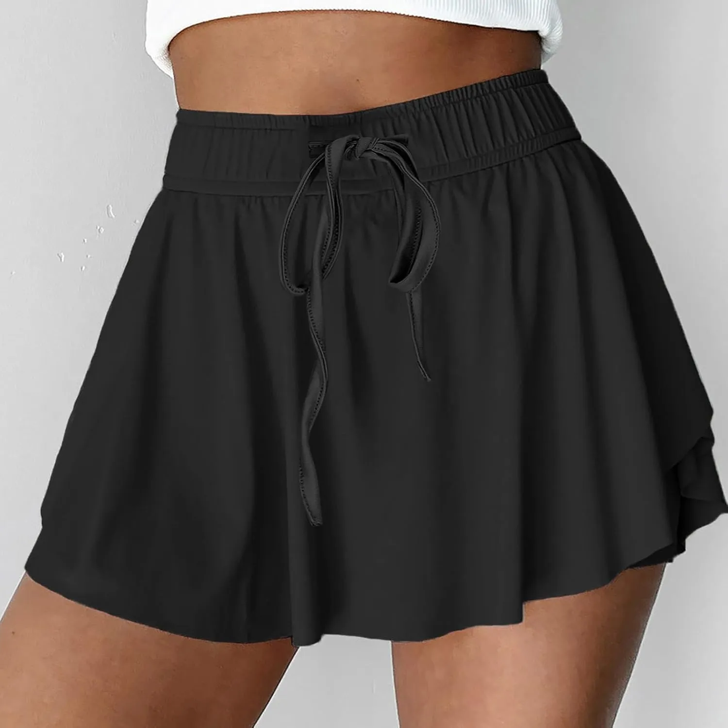 Womens Pleated Skirt Drawstring High Waisted Workout Mini Tennis Skirts Summer Casual Pickleball Skater Cheer Skorts