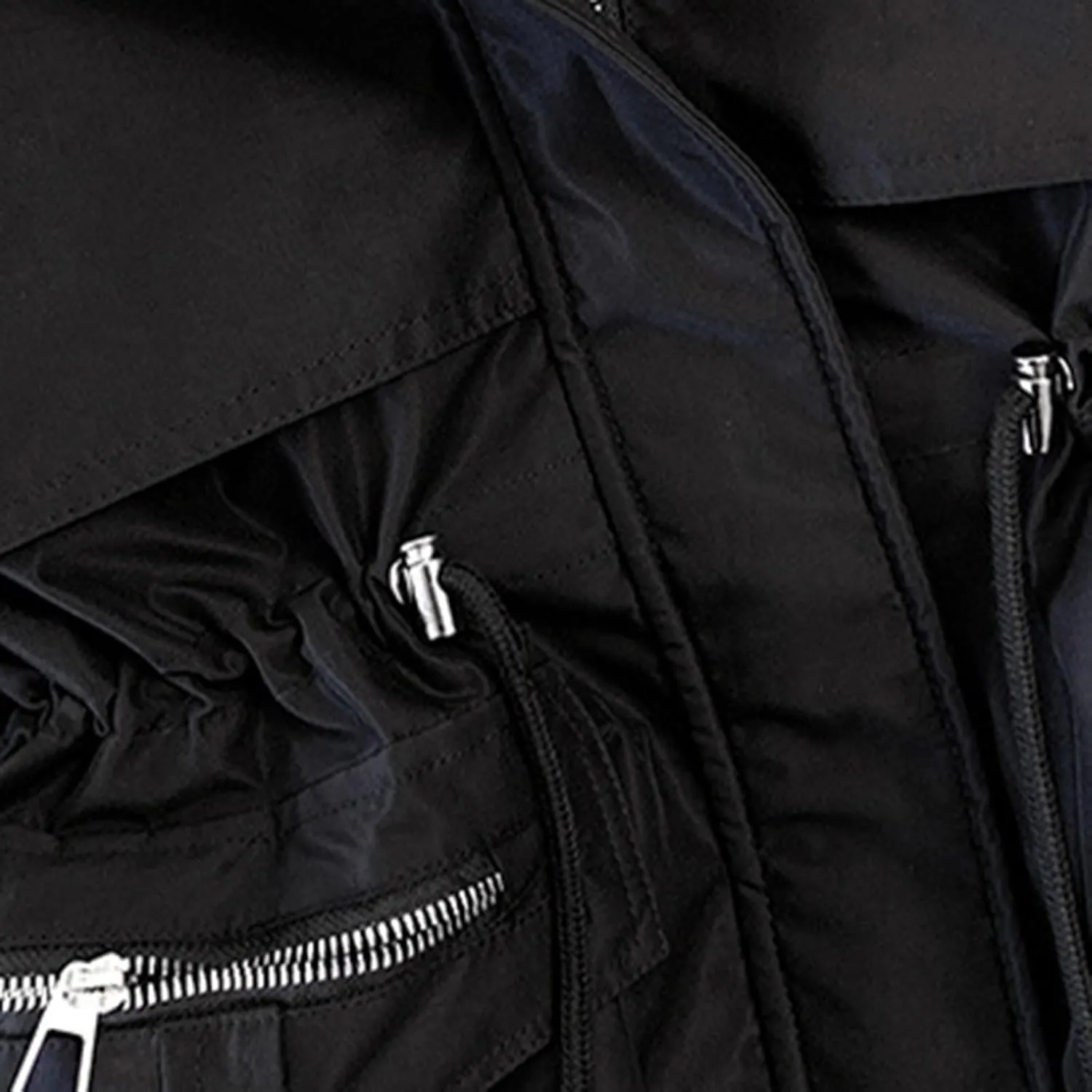 Women's Plus Size Winter Coat 2024 Warm Long Puffer Coat Drawstring Thicken Parka Jacket with Removable Hood