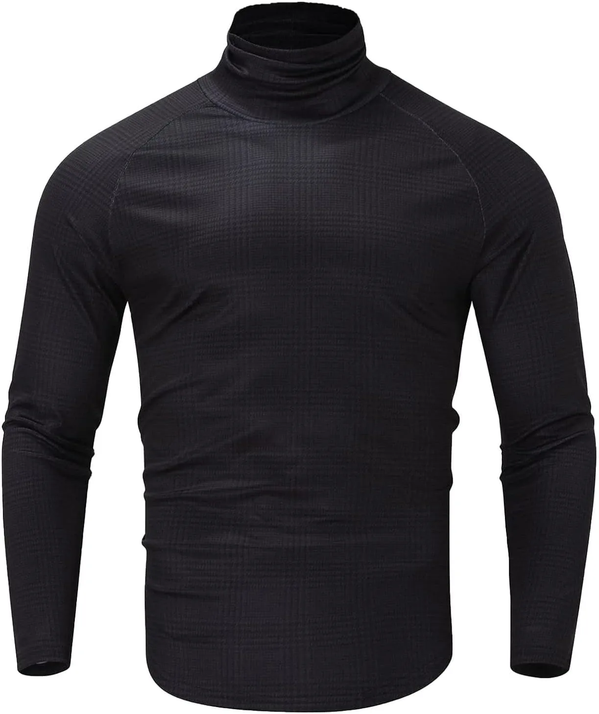 Ymosrh Men's Casual Long Sleeve Lightweight Sweaters Turtleneck Fall Winter Pullover Tops Fashion Sweater, M-4XL